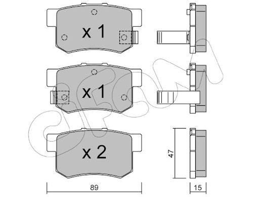 Pastiglie freno CIFAM 822-173-0