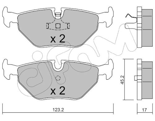 Pastiglie freno CIFAM 822-180-0