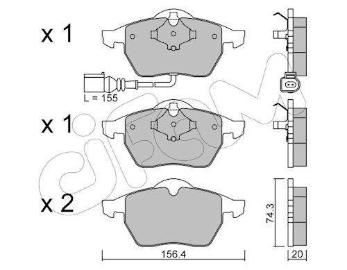 Pastiglie freno CIFAM 822-181-4