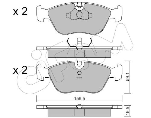 Pastiglie freno CIFAM 822-182-0