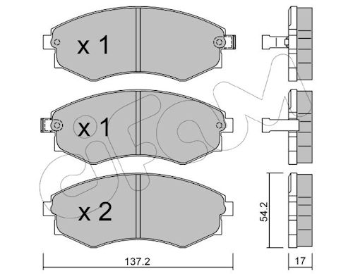Pastiglie freno CIFAM 822-188-0