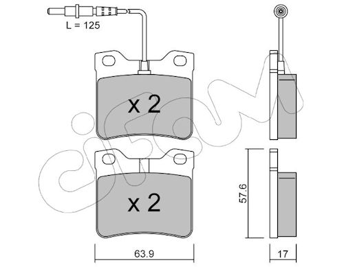 Pastiglie freno CIFAM 822-192-0