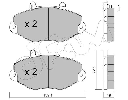 Pastiglie freno CIFAM 822-195-1