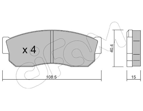 Pastiglie freno CIFAM 822-202-0