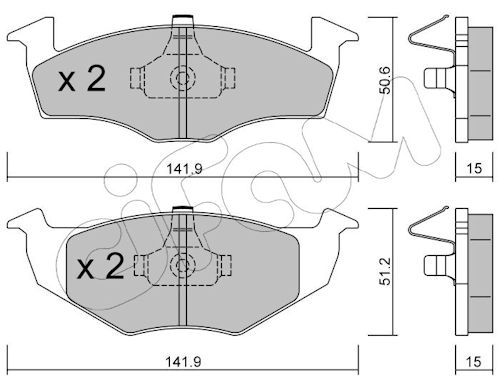 Pastiglie freno CIFAM 822-206-2