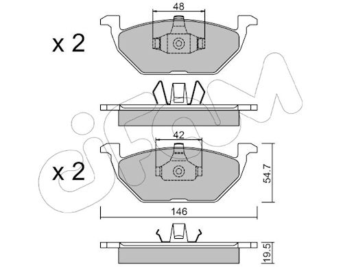 Pastiglie freno CIFAM 822-211-1