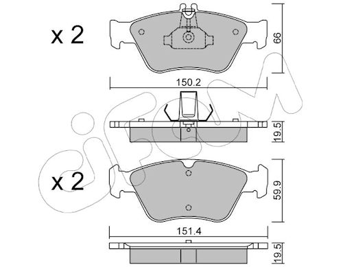 Pastiglie freno CIFAM 822-219-0