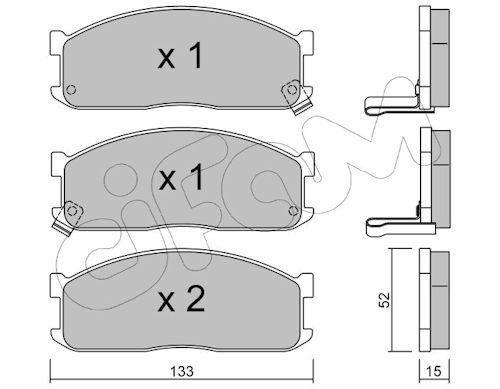 Pastiglie freno CIFAM 822-232-1