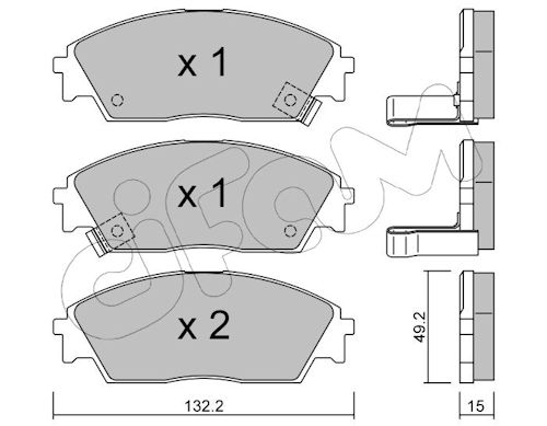 Pastiglie freno CIFAM 822-236-1