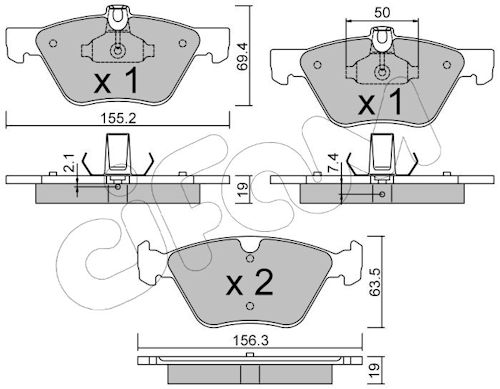 Pastiglie freno CIFAM 822-252-1