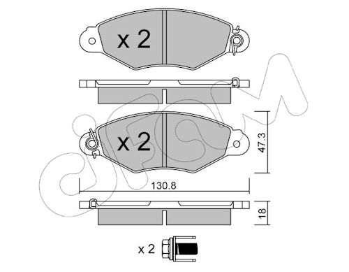 Pastiglie freno CIFAM 822-253-0