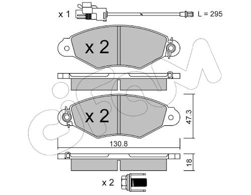 Pastiglie freno CIFAM 822-253-2