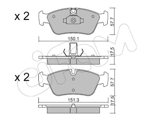Pastiglie freno CIFAM 822-260-0