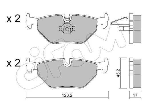 Pastiglie freno CIFAM 822-261-0