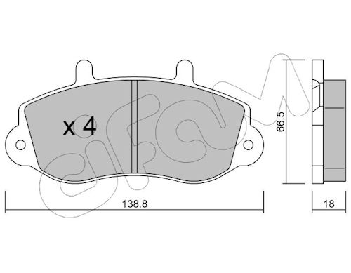 Pastiglie freno CIFAM 822-264-0