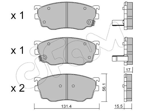 Pastiglie freno CIFAM 822-301-0