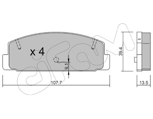 Pastiglie freno CIFAM 822-302-1