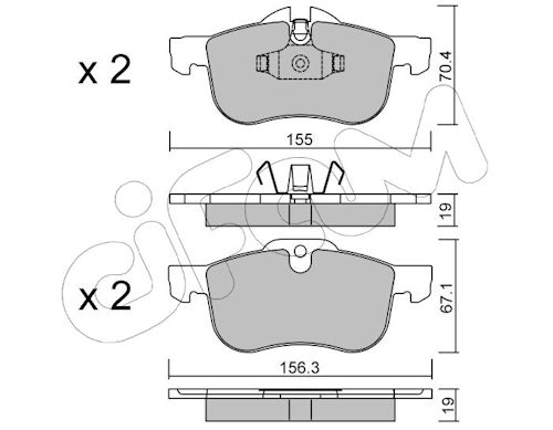 Pastiglie freno CIFAM 822-307-0