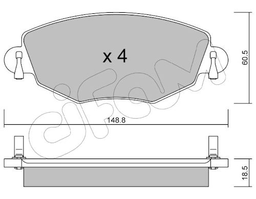 Pastiglie freno CIFAM 822-318-0