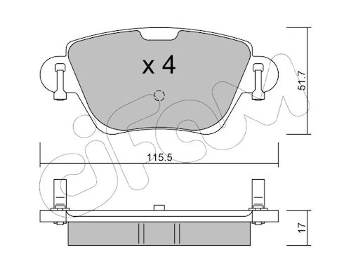 Pastiglie freno CIFAM 822-319-0
