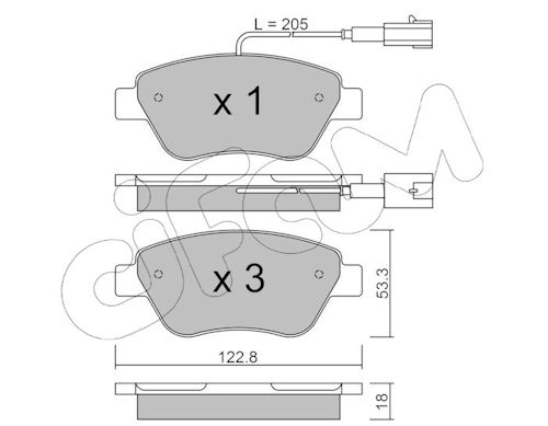 Pastiglie freno CIFAM 822-321-0