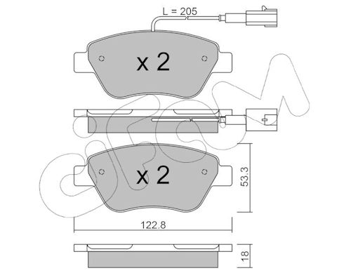 Pastiglie freno CIFAM 822-321-3