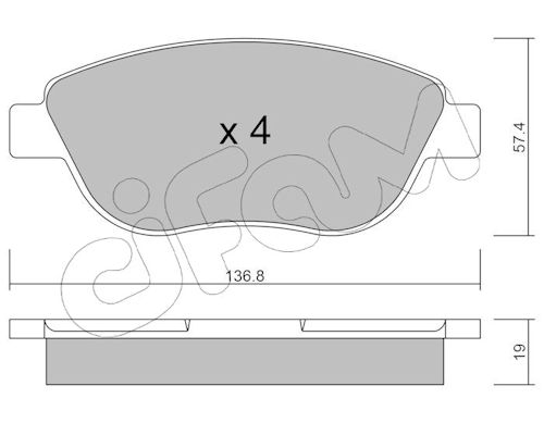 Pastiglie freno CIFAM 822-322-1