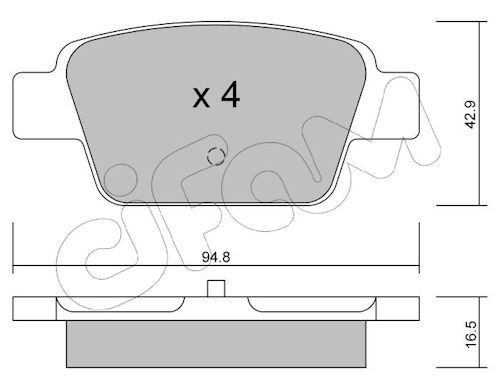 Pastiglie freno CIFAM 822-323-0