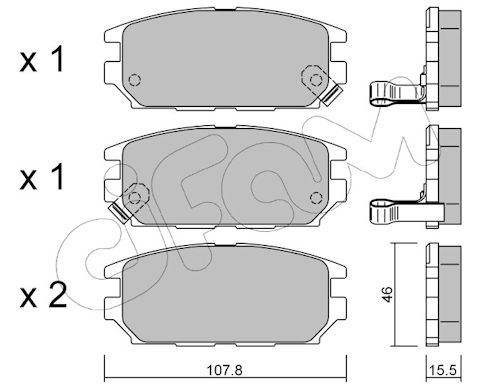 Pastiglie freno CIFAM 822-483-0