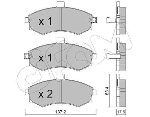 Pastiglie freno CIFAM 822-504-0