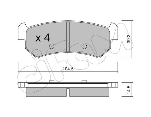Pastiglie freno CIFAM 822-511-0