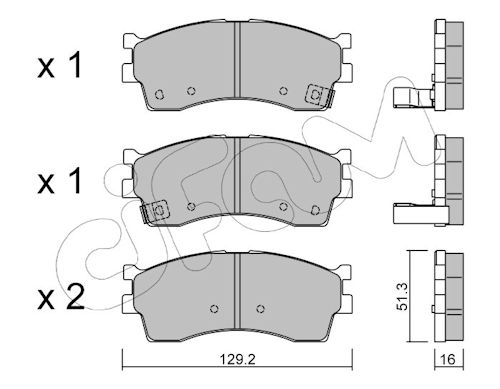 Pastiglie freno CIFAM 822-512-0