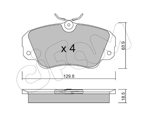 Pastiglie freno CIFAM 822-538-0