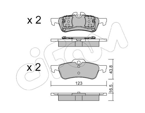 Pastiglie freno CIFAM 822-556-0