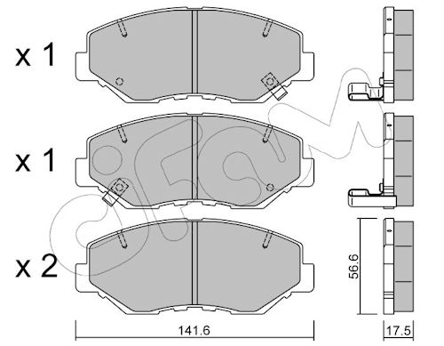 Pastiglie freno CIFAM 822-606-0