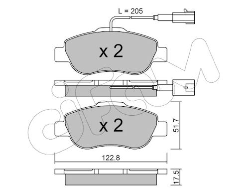 Pastiglie freno CIFAM 822-638-2