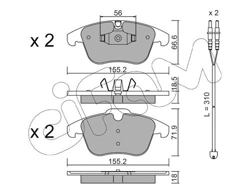 Pastiglie freno CIFAM 822-675-5K