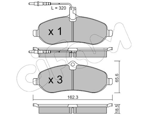Pastiglie freno CIFAM 822-707-0