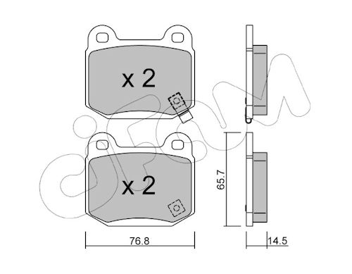Pastiglie freno CIFAM 822-739-0