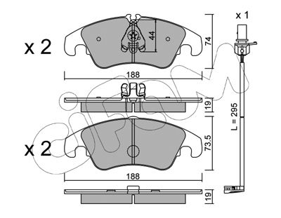 Pastiglie freno CIFAM 822-775-0K