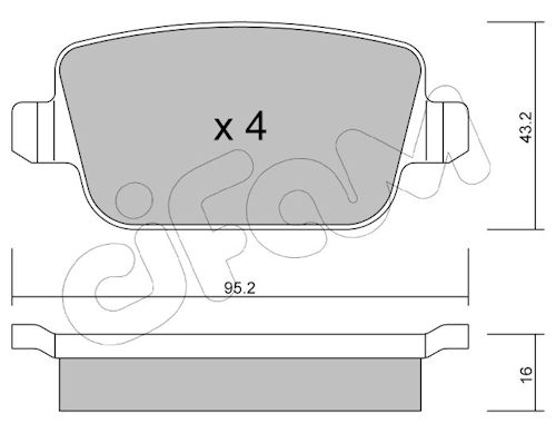 Pastiglie freno CIFAM 822-780-0