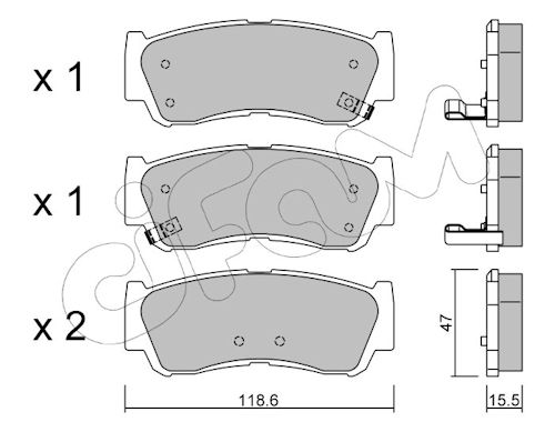 Pastiglie freno CIFAM 822-788-0