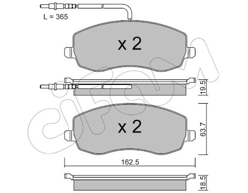 Pastiglie freno CIFAM 822-847-0