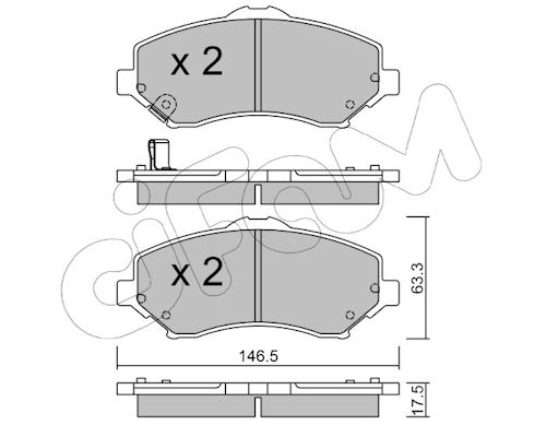 Pastiglie freno CIFAM 822-862-0
