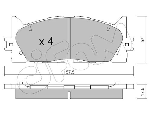 Pastiglie freno CIFAM 822-882-0
