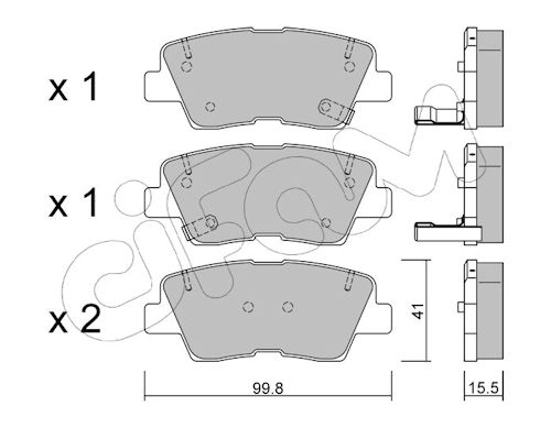Pastiglie freno CIFAM 822-886-0