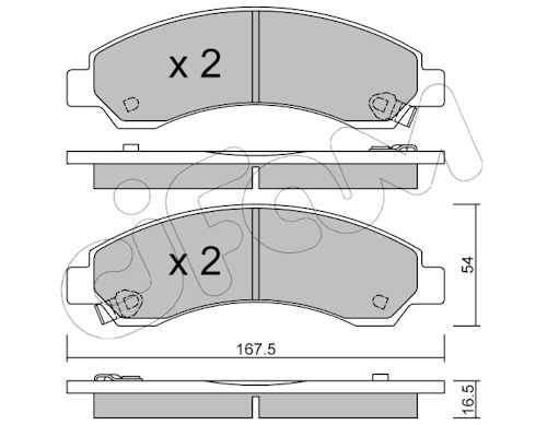 Pastiglie freno CIFAM 822-888-0