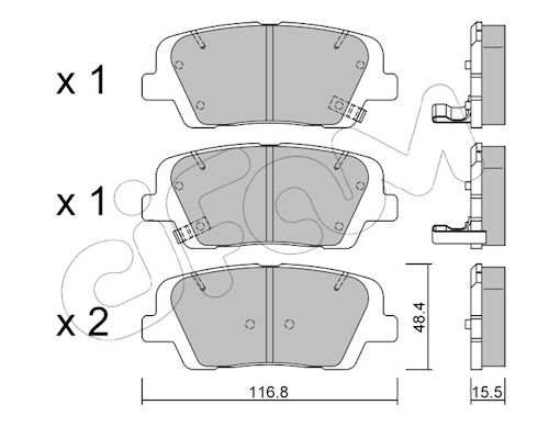 Pastiglie freno CIFAM 822-901-0