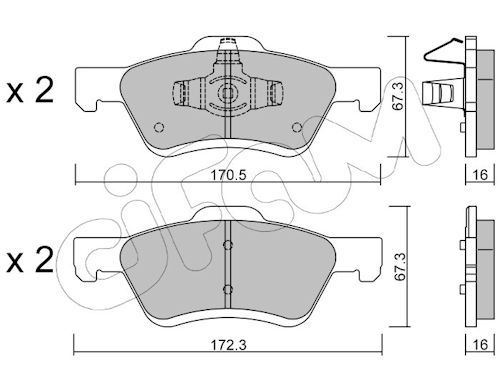 Pastiglie freno CIFAM 822-906-0