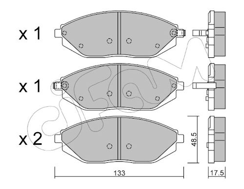 Pastiglie freno CIFAM 822-908-0